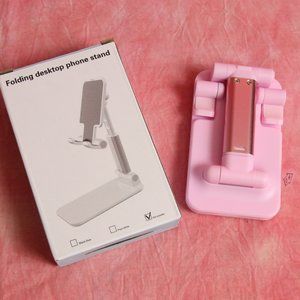 Pink Desktop Tablet & Cell Phone Stand